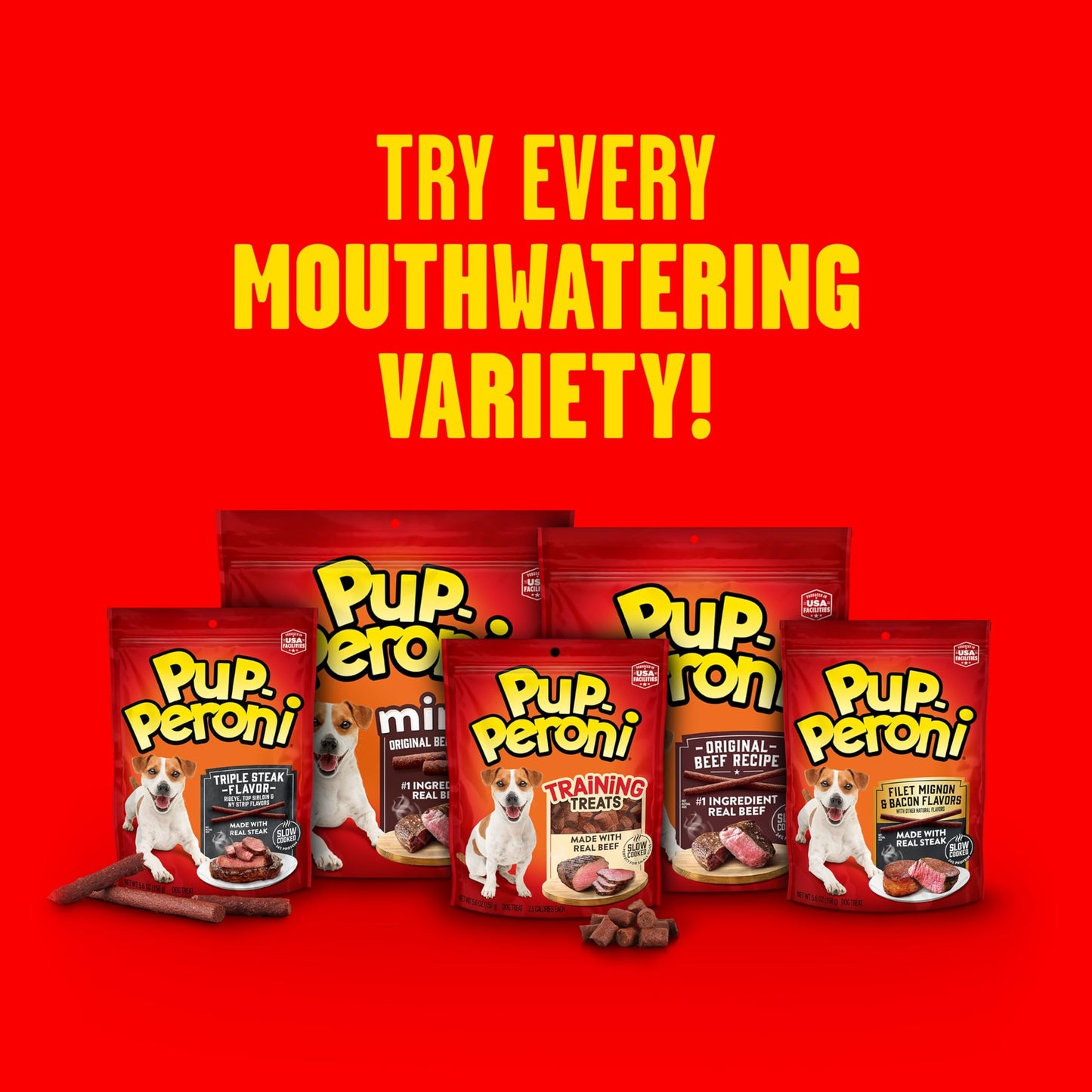 Pup-Peroni Dog Treats, Lean Beef Flavor, 38 Ounce, Made with Real Beef, 90% Fat Free