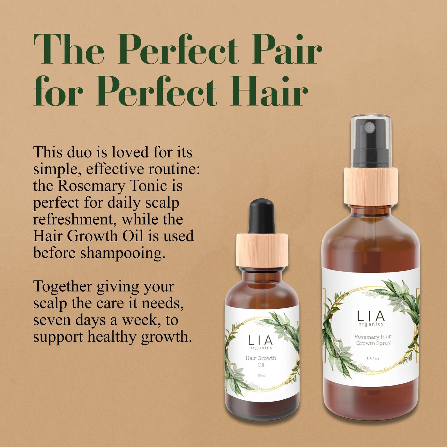 Lia Organics Rosemary Hair Growth Scalp Spray