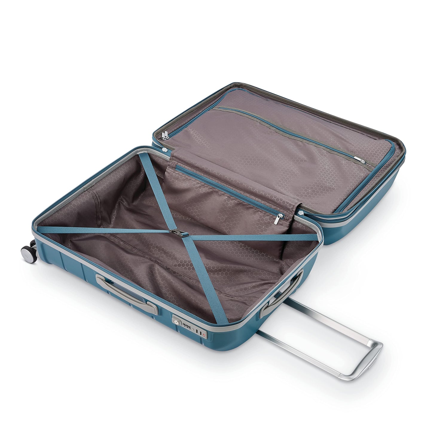 Samsonite Freeform Hardside Expandable Luggage with Spinners, Dark Teal, 2PC SET (Carry-on/Large)