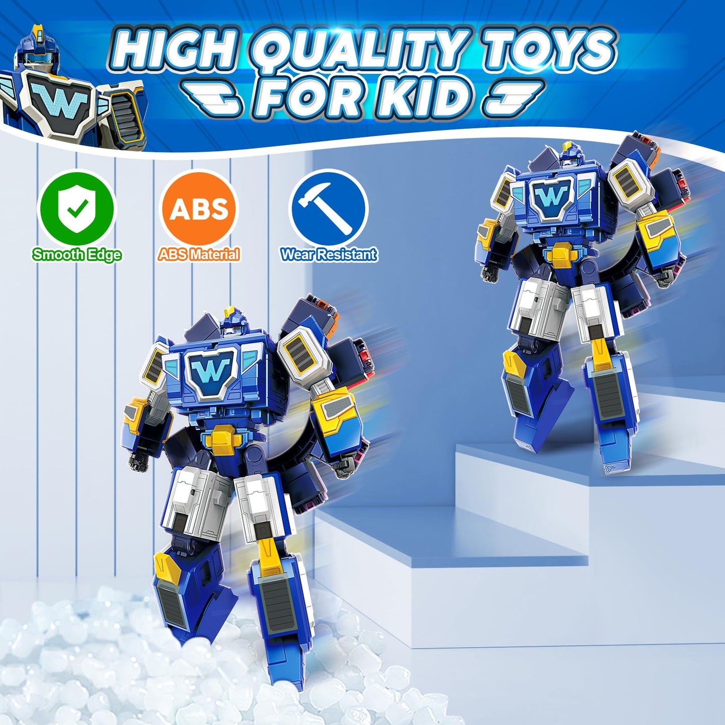 Super Wings Transforming Toys, 10 inch World Aircraft Transform Figures Toys, 3 in 1 Mode Rescue Bots Action Figure Toy Figures for 4-8 Year Old Boys, Plane Toy for Toddlers Kids Age 4 5 6 7 8