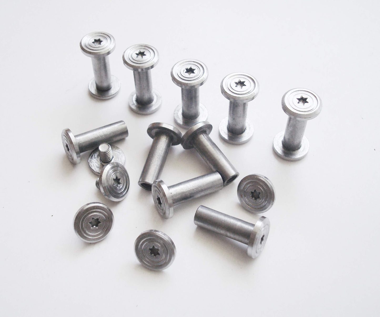 10 Sets/lot DIY Knife Handle Fasteners,Binding Screw,Tactical Survival Knife Bolts Fasteners Stainless Steel EDC Knife Shaft Rivets