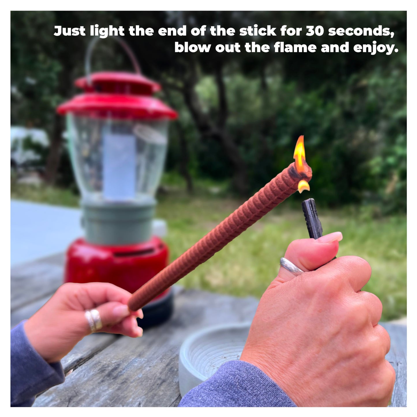 FRANK's SKEETER STICKS | Mosquito Repellent Incense Sticks, Proven, Clean Ingredients Citronella, Lemongrass, Rosemary, Peppermint oils. Perfect for Yard, Camping, Party. Each Stick Protects for 8hrs.