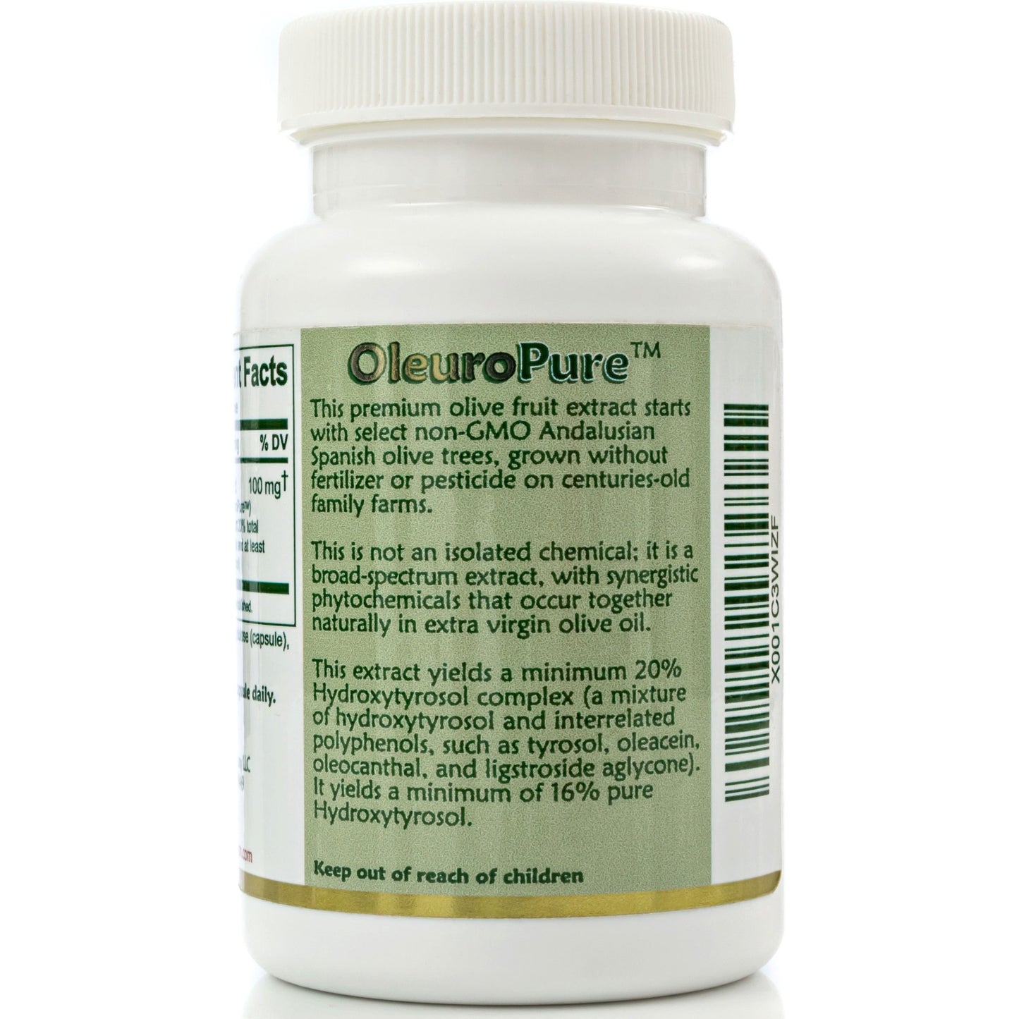 Island Nutrition, 20% Hydroxytyrosol Complex™ Olive Fruit Extract - Super Strength 100% Grown & Extracted in Spain. 90 Capsules, 100 mg, from The Maker of Real European Olive Leaf Extract