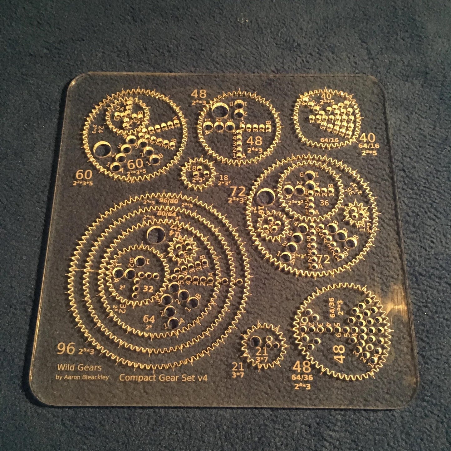 Original, Authentic Wild Gears Compact Set - Spirograph for Adults - Made in Canada by Aaron Bleakley
