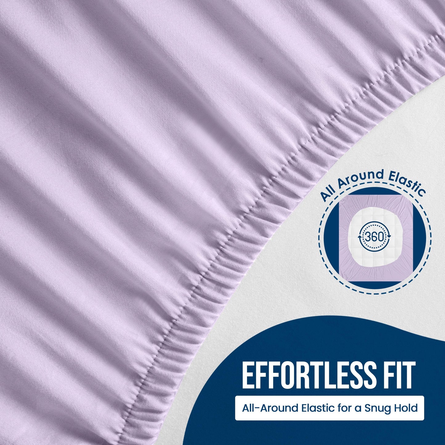 Utopia Bedding Waterproof Mattress Protector Full Size, Premium Terry Mattress Cover 200 GSM, Breathable, Fitted Style with Stretchable Pockets (Lavender)