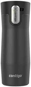 Contigo West Loop 3.0 Stainless Steel Insulated Travel Mug, Leak Proof with AutoSeal Lid, 16oz, Matte Black
