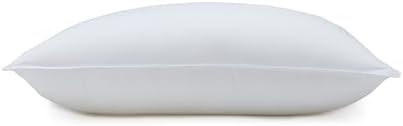 Amazon Basics Down Alternative Pillow for Back Side Sleepers, Medium Density, Standard Size, 26" x 20", 2-Pack, White