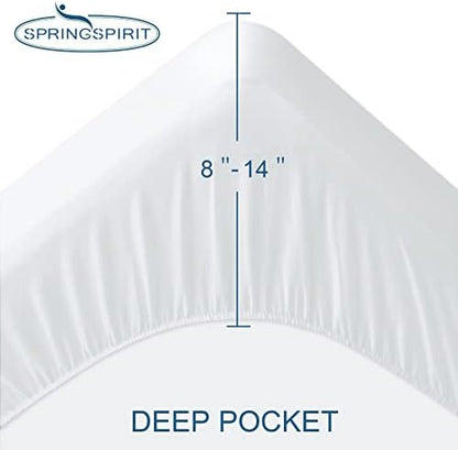 Full Size Mattress Protector Waterproof Mattress Topper Pad Cover Fitted Bed Sheets Full up -14'' Terry Super Soft & Breathable & Noiseless Mattress Protector Machine Washable