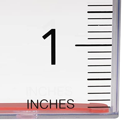 AcuRite Waterfall Rain Gauge with 5-inch Rainfall Capacity (00858W), Clear