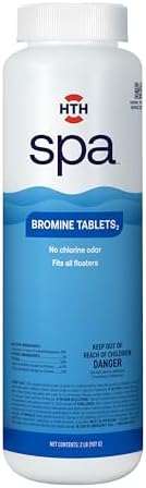 86109 Bromine Tablets, Chemical Sanitizer for Spas & Hot Tubs - Fits All Floaters for Easy Application, Creates Soft Water Feel, No Chlorine Odor, Eliminates Bacteria & Algae, 2 lbs