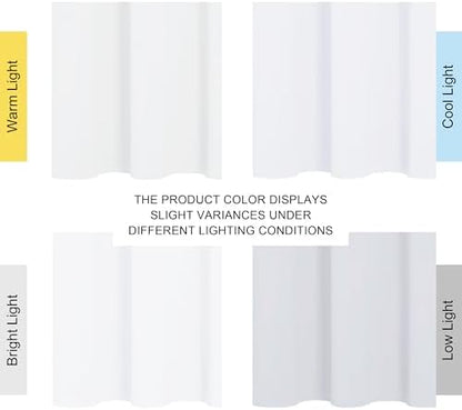 NICETOWN 100% Blackout Window Curtain Panels, Cold and Full Light Blocking Drapes with Black Liner for Nursery, 84 inches Drop Thermal Insulated Draperies (White, 2 Pieces, 52 Wide Each Panel)