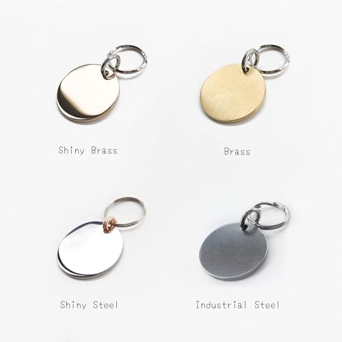 Cats Dogs ID Tags Personalized Lovely Symbols Pets Collar Name Accessories Simple Custom Engraved Supplies for Small Four Legged Child Necklace Chain Anti-Lost Industrial Steel Charm
