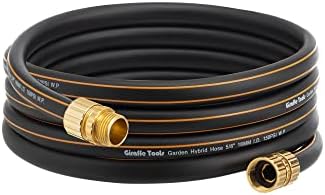 Giraffe Hybrid Leader Hose 5/8" x 15ft, Custom Length, NO Kink, Flexible, Leakproof Water Hose with Male to Female Fittings, 600 Burst PSI