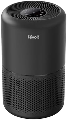 LEVOIT Air Purifier for Home Allergies Pet Hair in Bedroom, Covers Up to 1073 ft² by 56W High Torque Motor, AHAM VERIFIDE, 3-in-1 Filter with HEPA Sleep Mode, Remove Dust Smoke Odor, Core300-P, Black