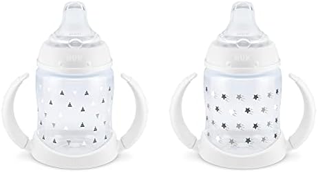 NUK Learner Cup, 6+ Months, Timeless Collection, Amazon Exclusive, 5 Oz, Pack of 2 – BPA Free, Spill Proof Sippy Cup