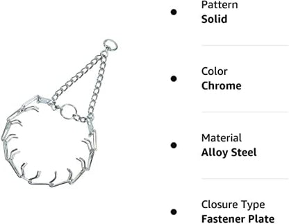 Herm SPRENGER Ultra-Plus Prong Dog Training Collar, 2.25 mm x 13" Neck Size, 16" Chain Length, Steel Chrome Plated Dog Prong Collar, Pinch Collar for Dogs, Dog Correction Collar