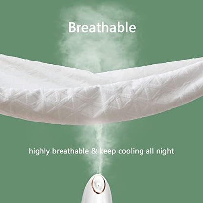 Premium 100% Waterproof Mattress Protector Queen Size, Breathable Bed Cover 3D Air Fabric Cooling Mattress Pad Cover Smooth Soft Noiseless Washable, 8''-21'' Deep Pocket (White)
