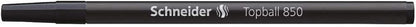 SCHNEIDER Pack of 3 Topball 850 Rollerball Refills Medium Tip 05 Black