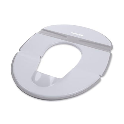 Ingenuity Foldaway Travel Potty Training Seat with Storage Bag, Folding & Portable Toddler Potty Seat, Easy One-Handed Open, Non-Slip Grip