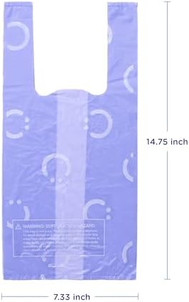 Ubbi Disposable Nappy Sacks, Lavender Scented, Easy-To-Tie Tabs, Baby Diaper Disposal or Pet Waste Bags, Value Pack, 400 Count