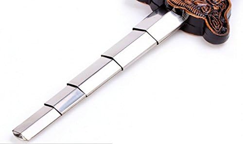 KierHunter Retractable Sword, Tai Chi Kung Fu Martial Arts Magic Sword for Exercises Performance Halloween (Stainless Steel)
