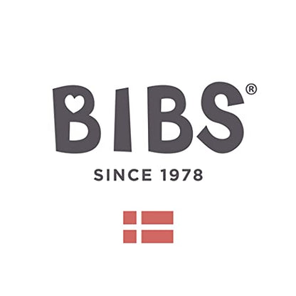 BIBS Pacifiers 0-6 Months | 2-Pack Soothers | BPA-Free Round Nipple | Made in Denmark | Dusty Blue/Steel Blue Colour Pacifier