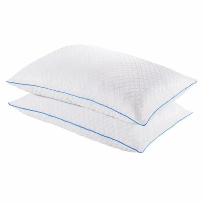 Purelux Gel Memory Foam Adjustable Comfort Cooling Pillow. Queen 2 Pack (20in x 28in)