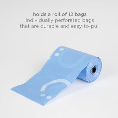 Ubbi Retractable On the Go Bag Dispenser for Travel, Diaper Bag Accessory, Must Have for Newborn, Helpful Baby Item, Gray