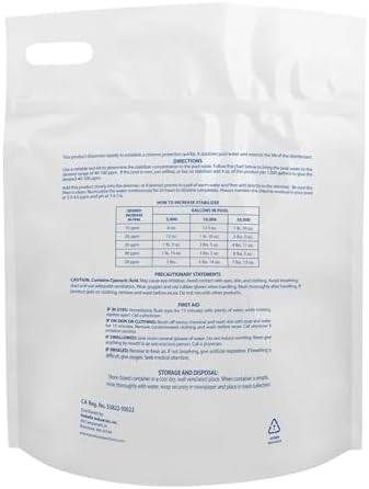 Pool Mate 7-Pounds Premium Pool Stabilizer and Conditioner, Concentrated Cyanuric Acid for Pools, Helps Chlorine Last Longer