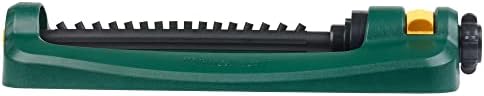 Melnor 65148AMZ TurboTek Oscillating Sprinkler, 2,800 sq. ft., Quick Connect Bundle, 16 Precision Nozzle, Green, Yellow