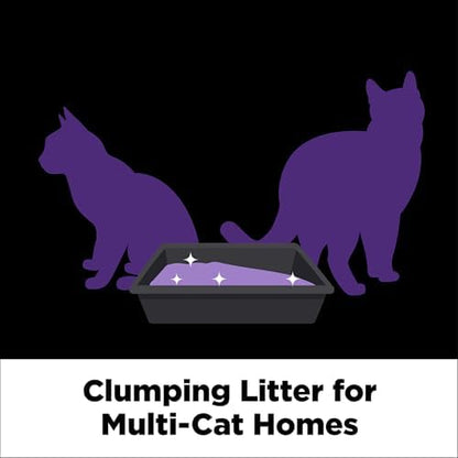ARM & HAMMER Clump & Seal SLIDE Platinum Multi-Cat Clumping Litter, Easy Clean, Superior Odor Control, 18 Lbs