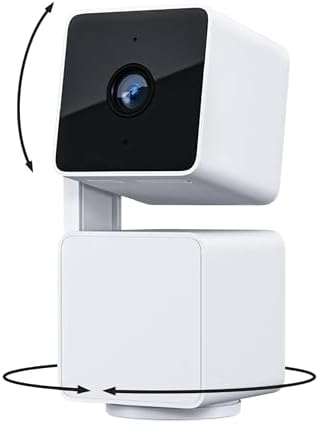 WYZE Cam Pan v3 Indoor/Outdoor IP65 1080P 360° Pan/Tilt/Zoom WiFi Smart Home Security Camera, Motion Tracking for Baby/Pet, Color Night Vision, Works with Alexa&Google Assistant, Free Expert Setup