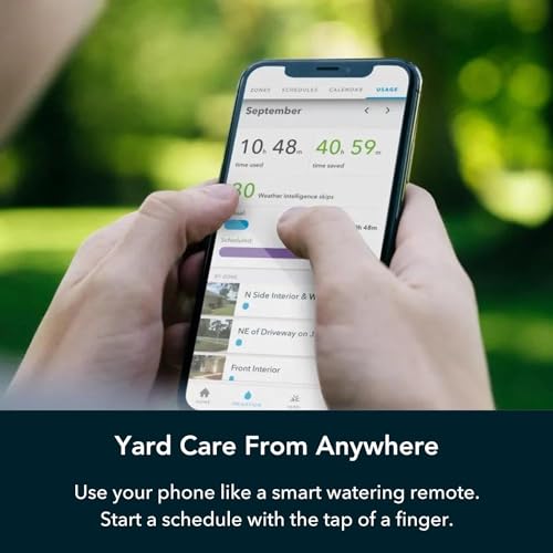 Rachio WiFi Smart Sprinkler Controller (8-Zone Irrigation Remote Control) – App-Based Scheduling, Local Weather Intelligence, Rain Skips, Easy DIY Install