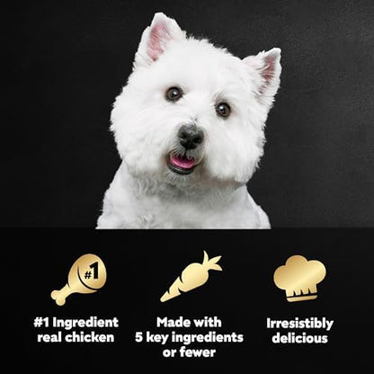 Cesar Simply Crafted Adult Wet Dog Food Meal Topper, Chicken, Carrots, Potatoes & Peas and Chicken, Sweet Potato, Apple, Barley & Spinach Variety Pack (8 Count, Pack of 2)