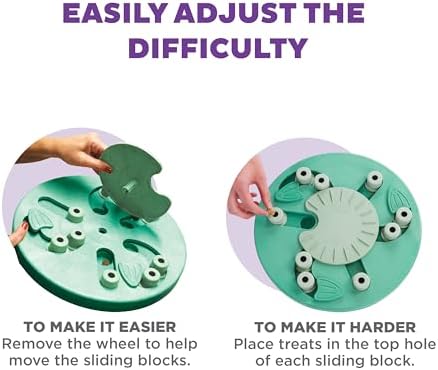 Outward Hound by Nina Ottosson Dog Worker Treat Puzzle Enrichment Toy, Level 3 Advanced, Green