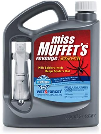 Wet & Forget 803064 Miss Muffet's Revenge Indoor and Outdoor Spider Killer with Attached Sprayer, 64 Fluid Ounces, Ready to Use