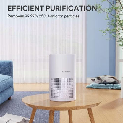 Air Purifiers for Bedroom, FULMINARE H13 True HEPA Air Filter, Quiet Air Cleaner With Night Light,Portable Small Air Purifier for Home, Office, Living Room
