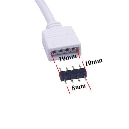 LitaElek 20pcs 4 Pin LED Strip Connector Male to Male Adapter Plug for SMD 5050 3528 2835 RGB LED Strip TV Backlight LED Tape Flexible Ribbon Rope Light Controller Connector, Black
