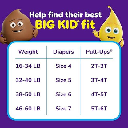 Pull-Ups Boys' Potty Training Pants, Size 5T-6T Training Underwear (46-60 lbs), 80 Count (2 Packs of 40)