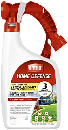 Ortho Home Defense Insect Killer for Lawn and Landscape Ready-To-Spray, Kills Ants, Ticks, Mosquitoes, Fleas & Spiders, Treats up to 5,300 sq. ft., 32 fl. oz.