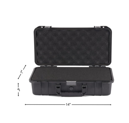 CHBAYI Waterproof Hard Storage Case Compatible with Canon EOS Rebel T7 DSLR Camera with EF18-55mm + EF 75-300mm Lens, Camera Protective Waterproof case with Foam (Camera/18-55mm&75-300mm Lenses case)