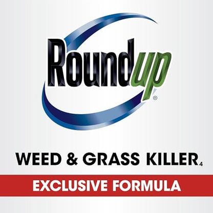Roundup Weed & Grass Killer₄ Refill, Use in and Around Flower Beds, Trees, Driveways, Walkways & More, 1.25 gal.