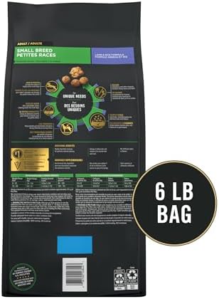 Purina Pro Plan Small Breed High Protein Dog Food Dry Shredded Blend Lamb and Rice Formula - 6 lb. Bag