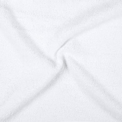 Amazon Basics Fast Drying Cotton Washcloths for Bathroom, Machine Washable, Soft and Highly Absorbent, 12 x 12 in, White, 24-Pack
