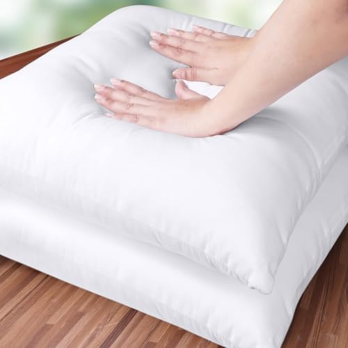 Utopia Bedding Throw Pillows Insert, Bed and Couch Pillows - Indoor Decorative Pillows (White, 18x18 Inch)