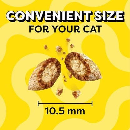 Temptations Classic Crunchy and Soft Cat Treats, Shrimpy Shrimp Flavor, 3 oz. Pouch (Pack of 12)