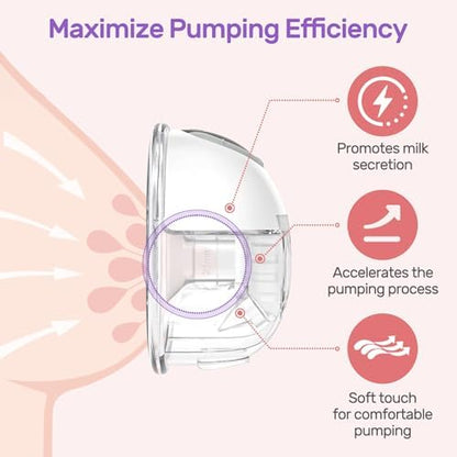 Nuliie 10PCS Flange Sizing Kit 12/14/16/18/20mm for 24mm Flange/Shield of Most Pumps, Silicone Flanges Insert for Momcozy/Spectra Electric Breast Pump, Pumping Essential Kit for Moms