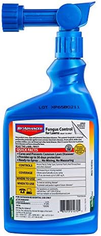 BioAdvanced Fungus Control for Lawns, Ready-to-Spray Fungicide for Lawns, 32 oz