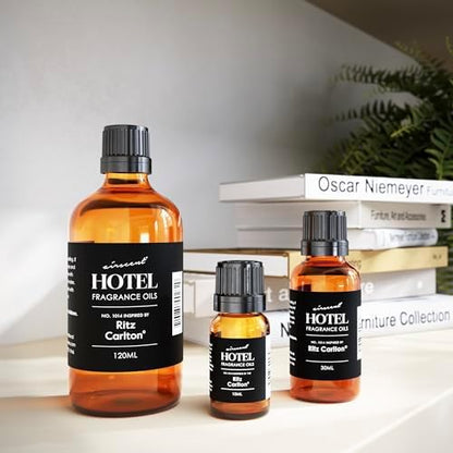 AirScent Hotel Diffuser Oil Inspired by The Ritz Carlton Hotel Scent - Premium Fragrance Oil No. 1014 for Ultrasonic and Waterless Diffusers and Crafting - 120 mL, 4 fl oz Glass Dropper Bottle