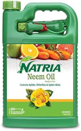NATRIA Neem Oil Spray for Plants, Ready-to-Use, 1 Gal